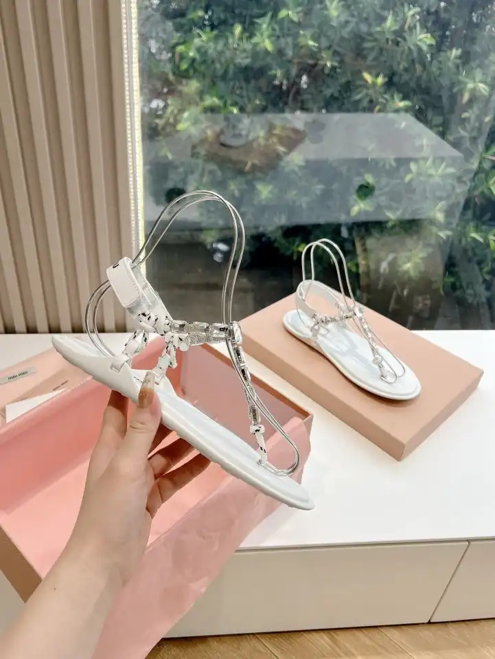 hype Miu Miu Sandals