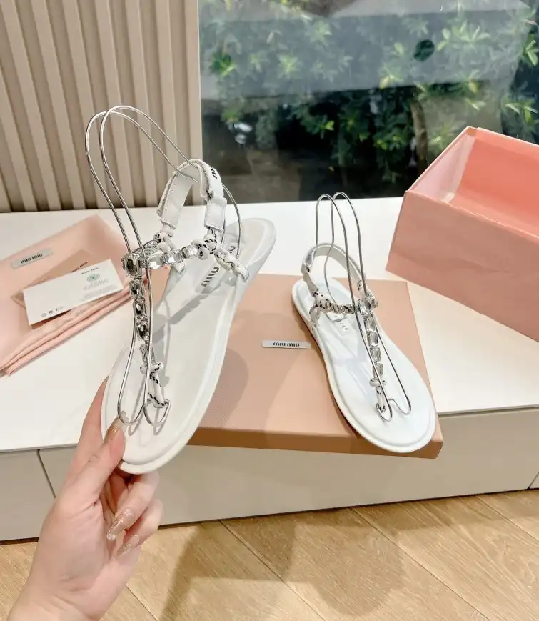 hype Miu Miu Sandals