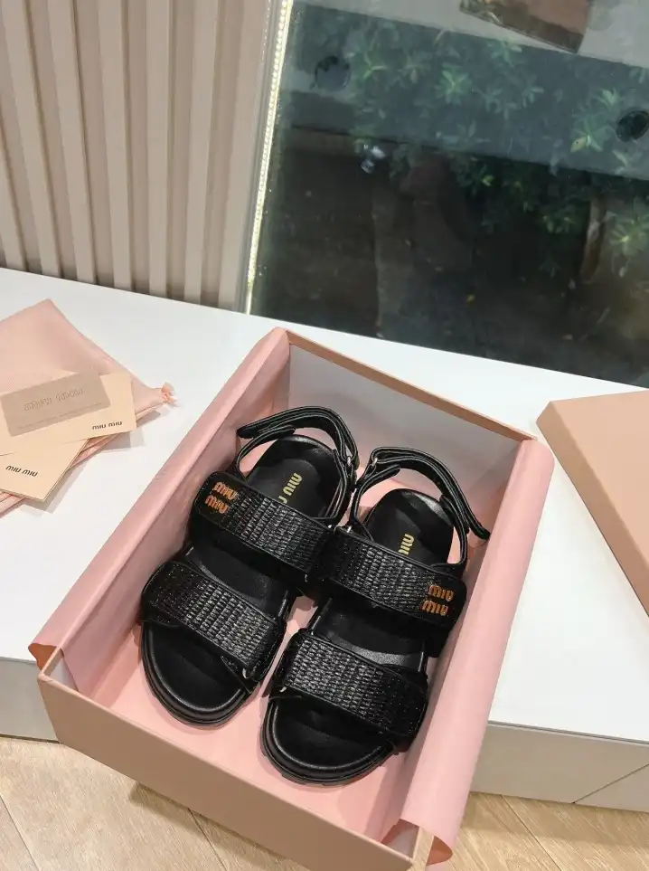 hype Miu Miu Sandals