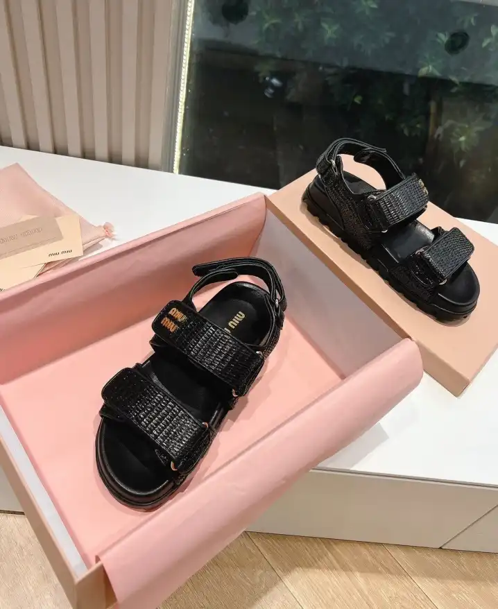 hype Miu Miu Sandals