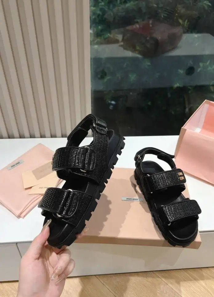 hype Miu Miu Sandals