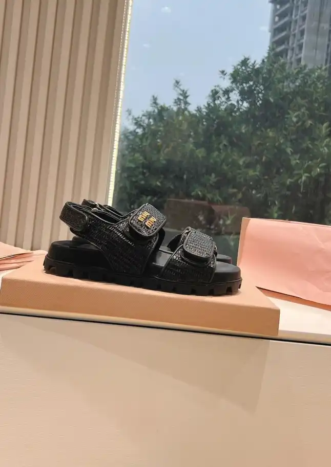 hype Miu Miu Sandals