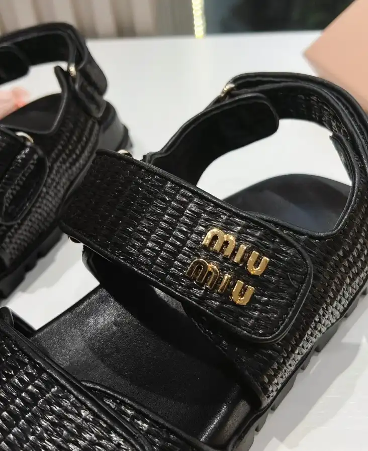 hype Miu Miu Sandals