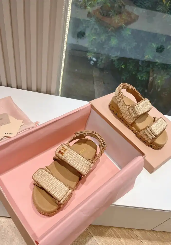 hype Miu Miu Sandals