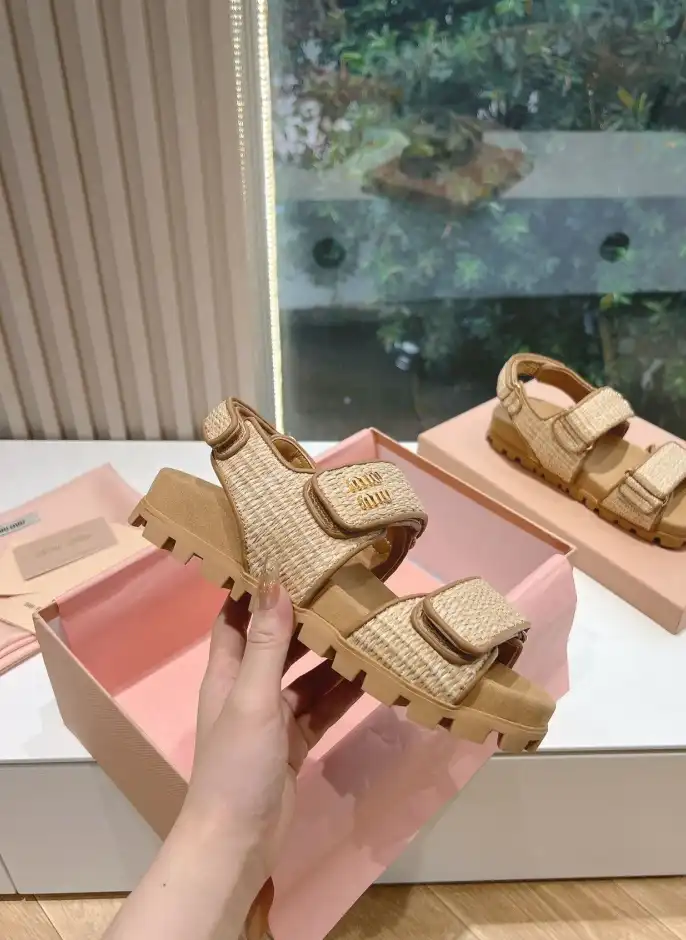 hype Miu Miu Sandals