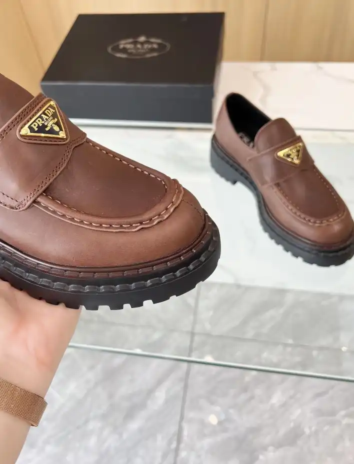 hype Prada Leather Shoes