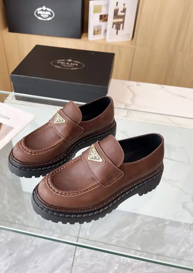 hype Prada Leather Shoes