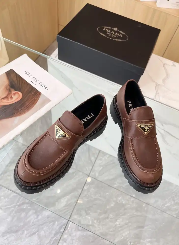 hype Prada Leather Shoes