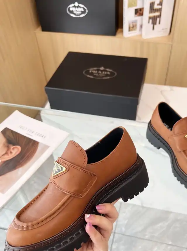 hype Prada Leather Shoes