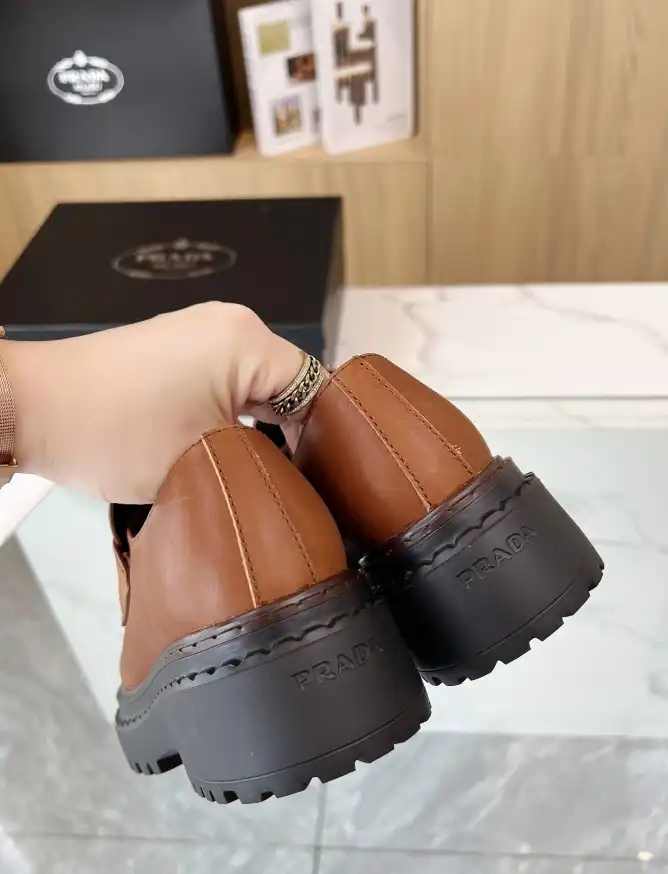 hype Prada Leather Shoes