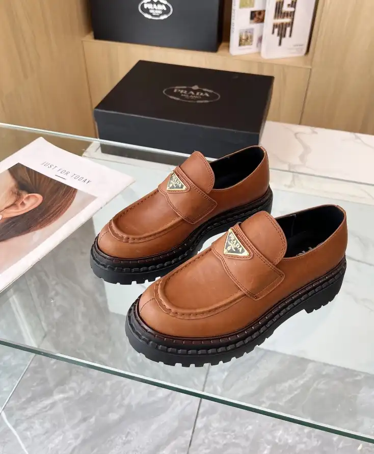 hype Prada Leather Shoes