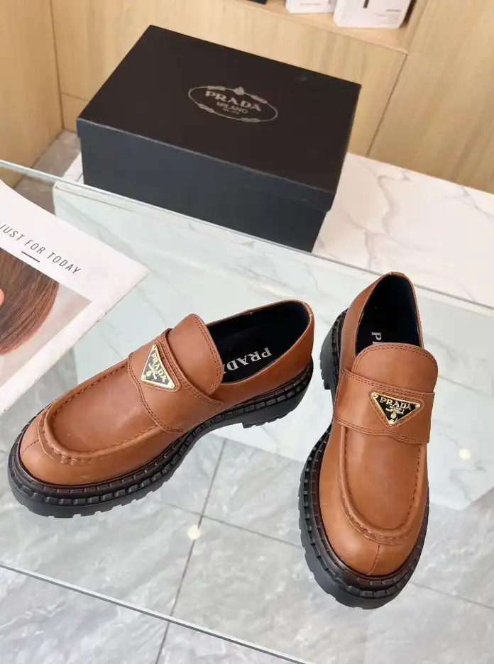 hype Prada Leather Shoes