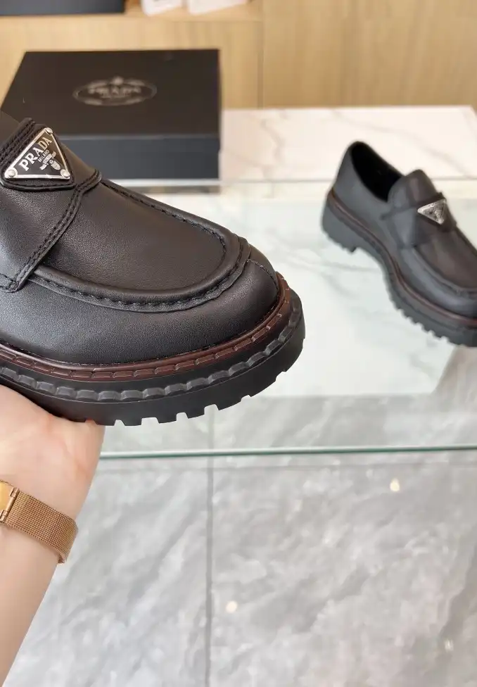 hype Prada Leather Shoes