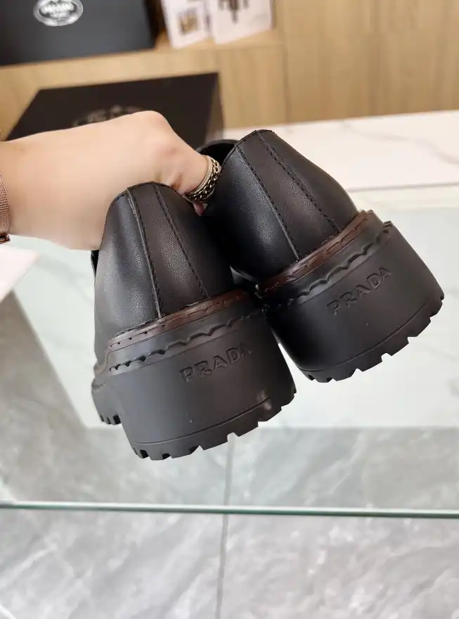 hype Prada Leather Shoes