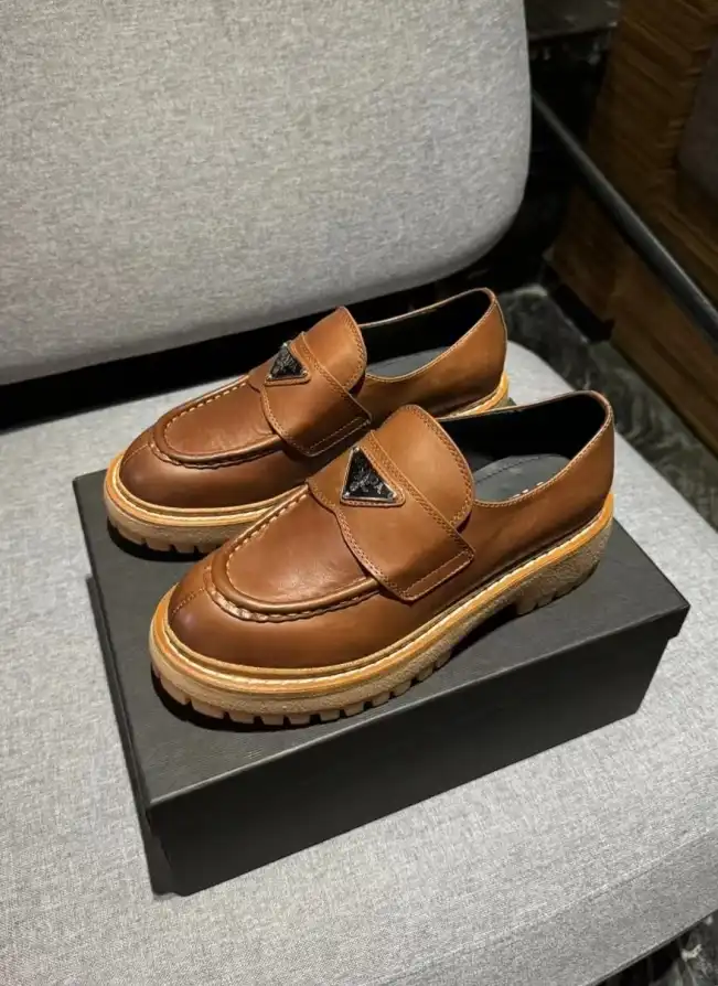 hype Prada Leather Shoes