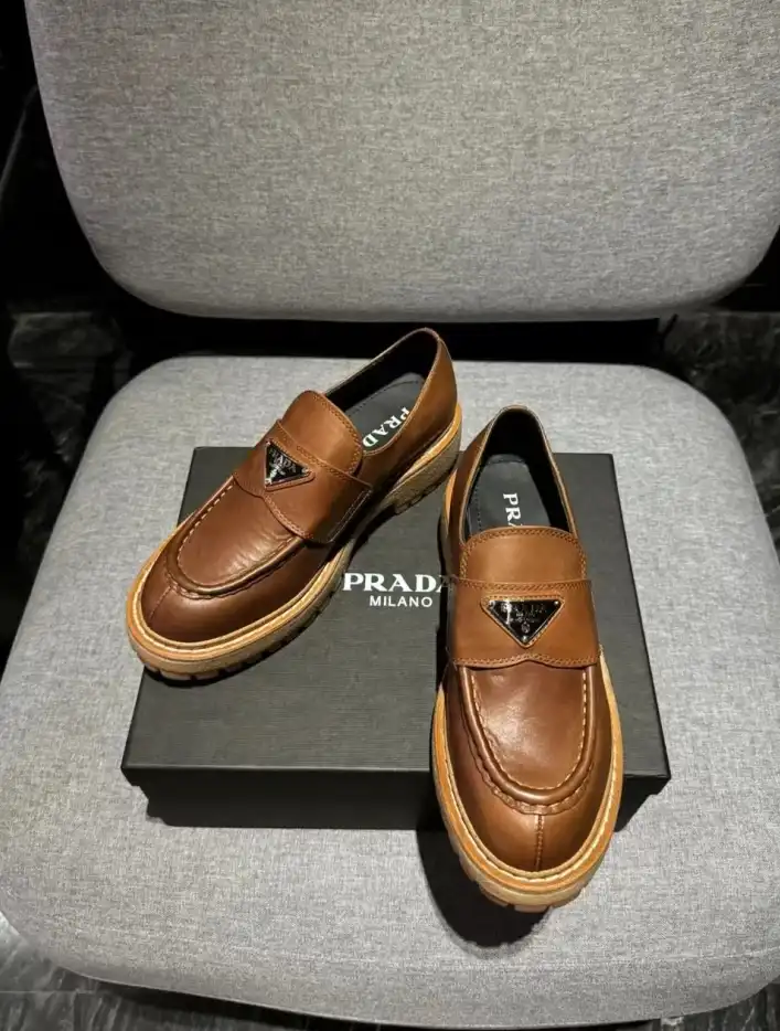 hype Prada Leather Shoes