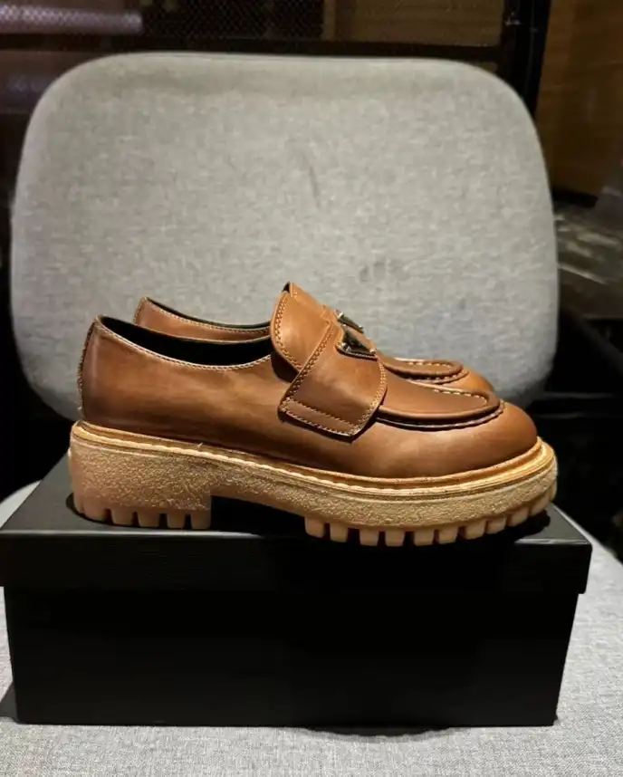 hype Prada Leather Shoes