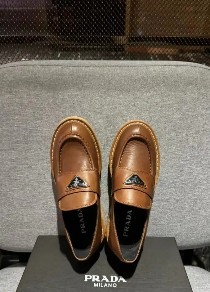 hype Prada Leather Shoes