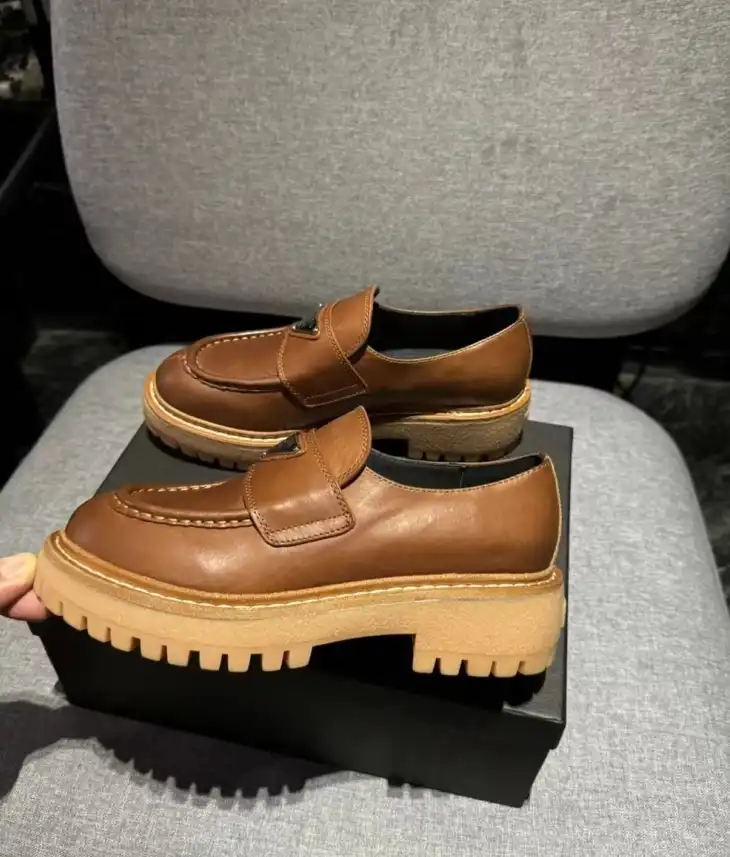 hype Prada Leather Shoes