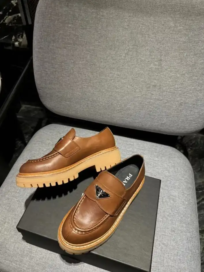 hype Prada Leather Shoes