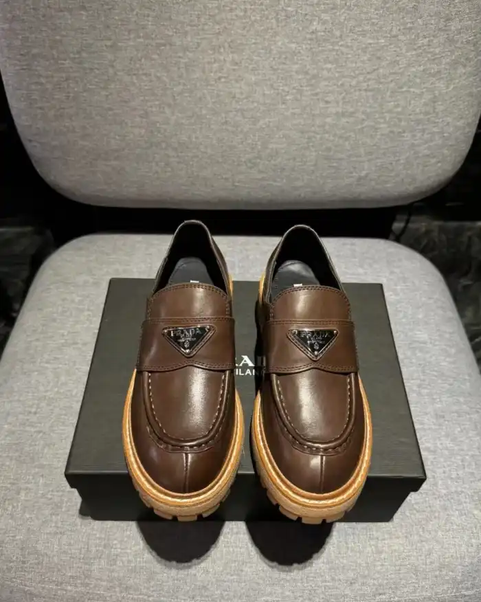 hype Prada Leather Shoes