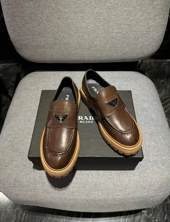 hype Prada Leather Shoes