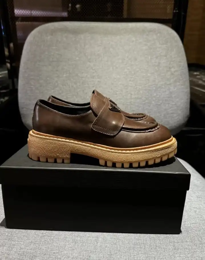 hype Prada Leather Shoes