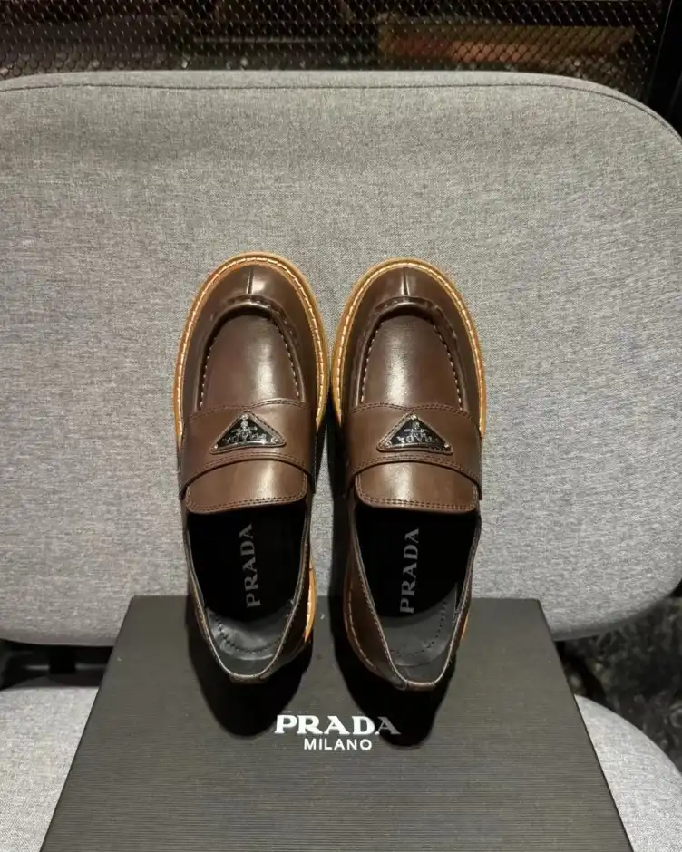 hype Prada Leather Shoes