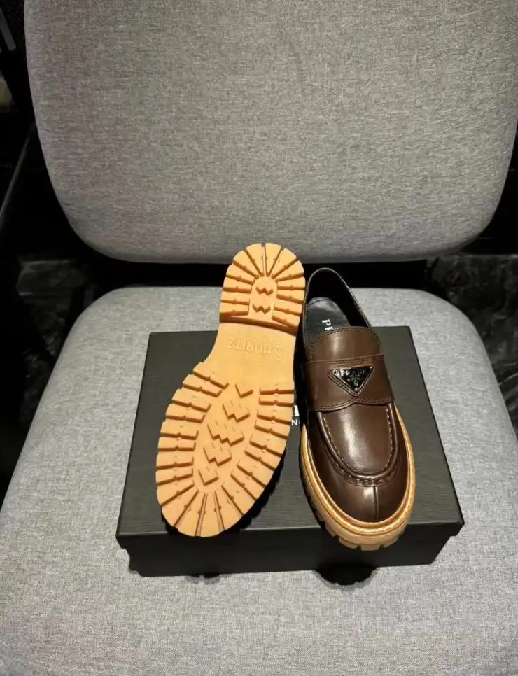 hype Prada Leather Shoes