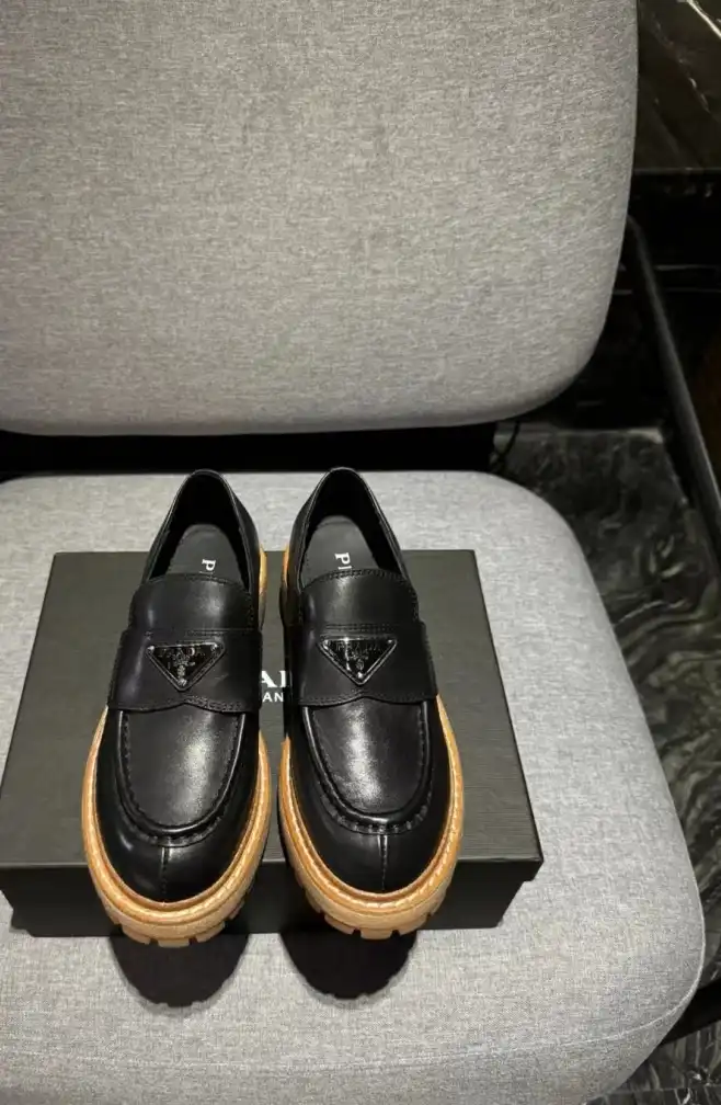 hype Prada Leather Shoes