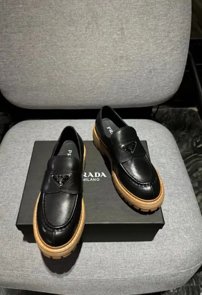 hype Prada Leather Shoes