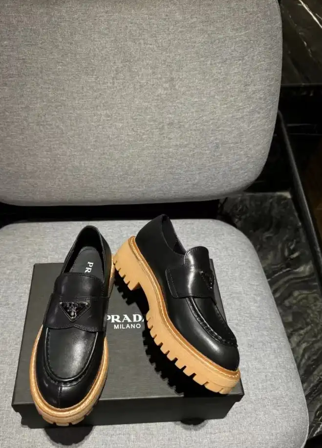 hype Prada Leather Shoes