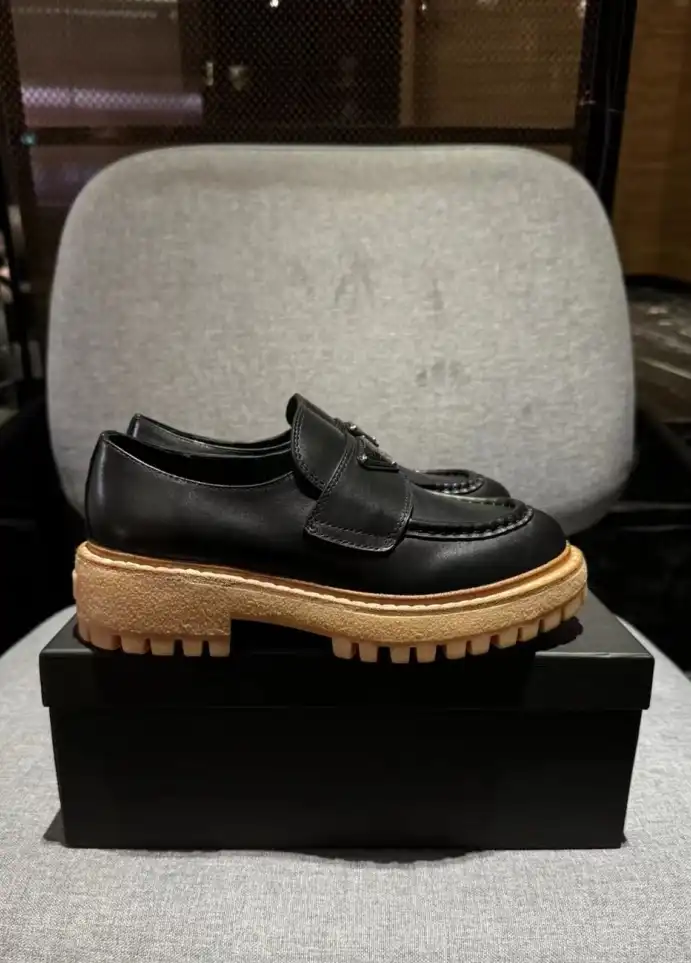 hype Prada Leather Shoes