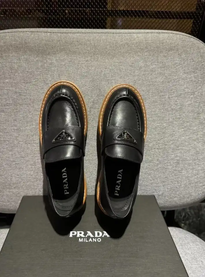 hype Prada Leather Shoes