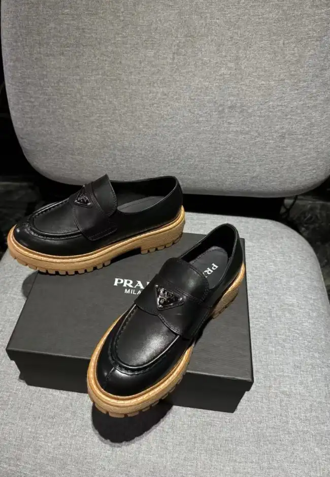 hype Prada Leather Shoes