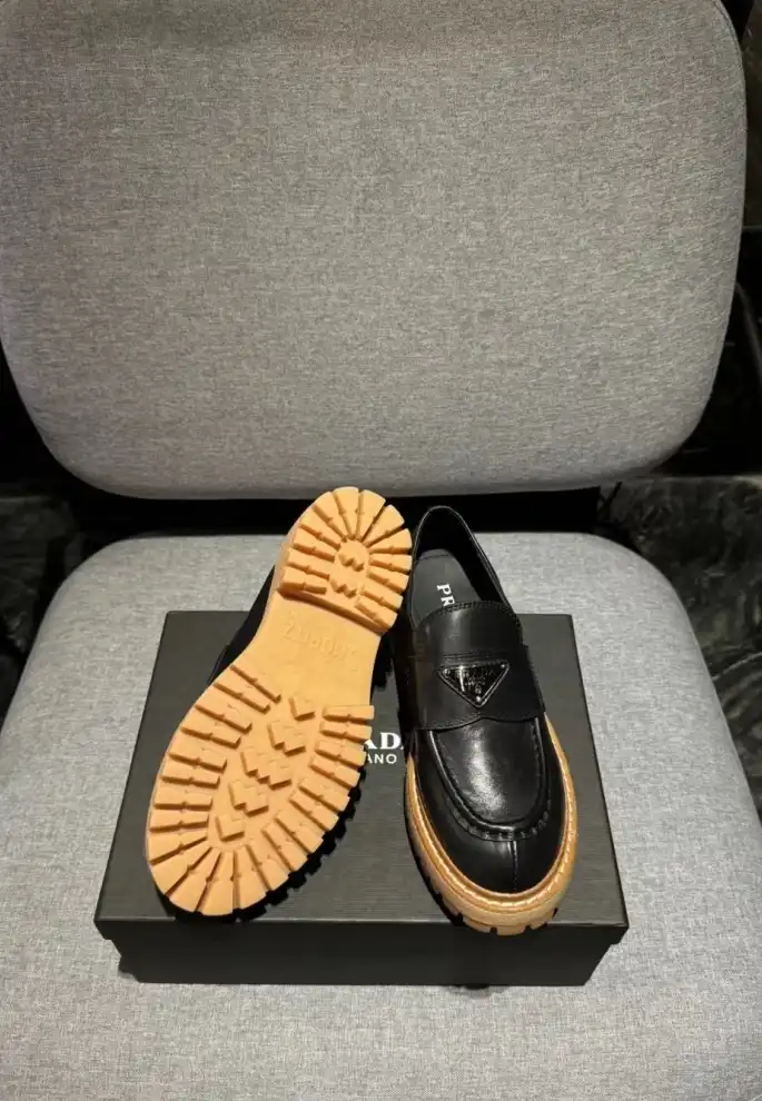 hype Prada Leather Shoes