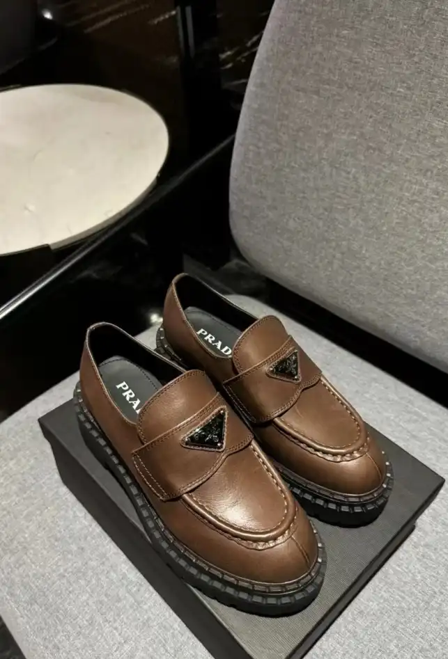 hype Prada Leather Shoes