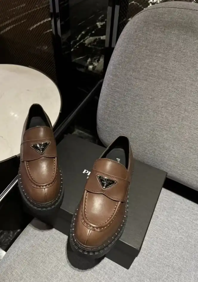 hype Prada Leather Shoes