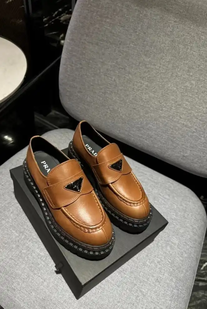 hype Prada Leather Shoes