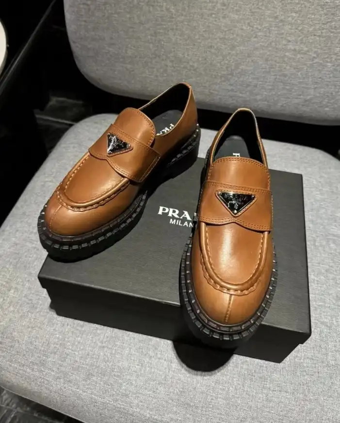 hype Prada Leather Shoes