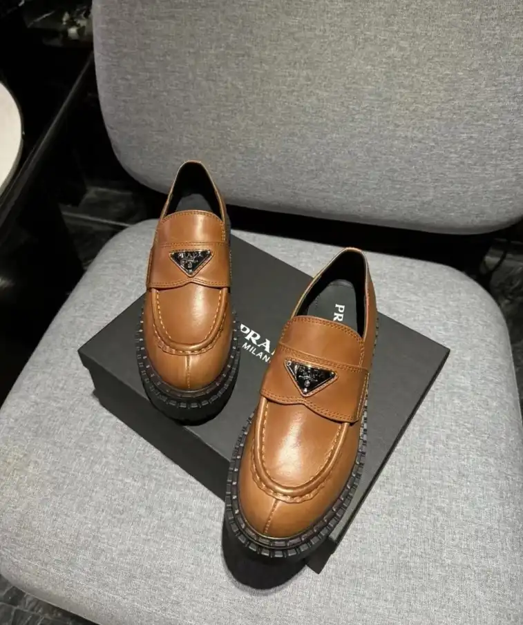 hype Prada Leather Shoes