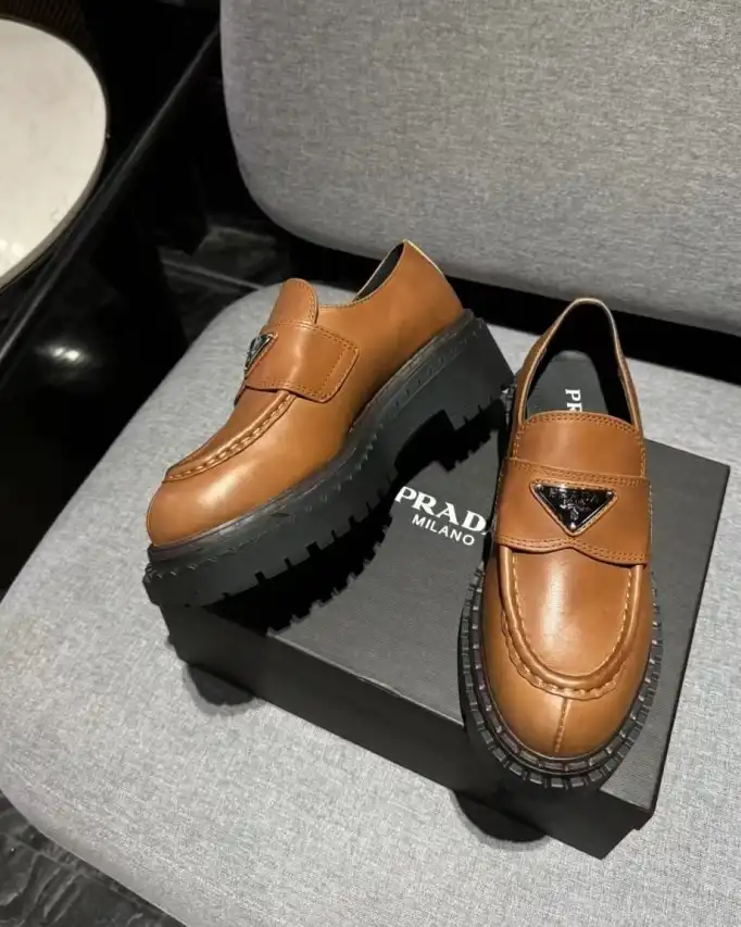 hype Prada Leather Shoes