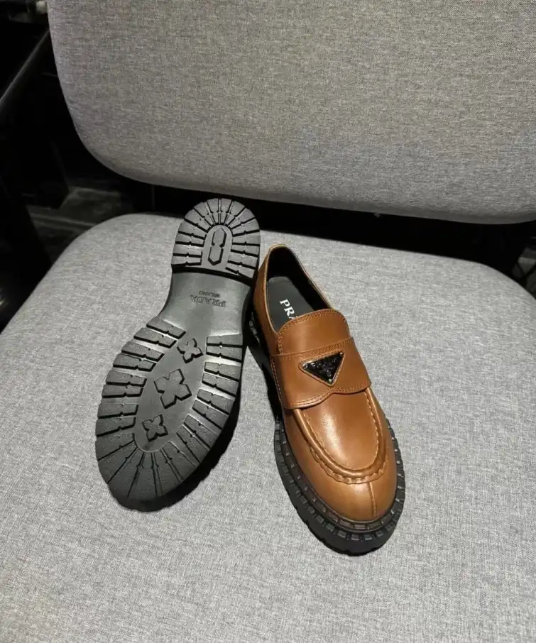 hype Prada Leather Shoes