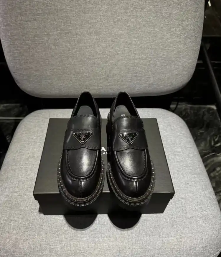 hype Prada Leather Shoes