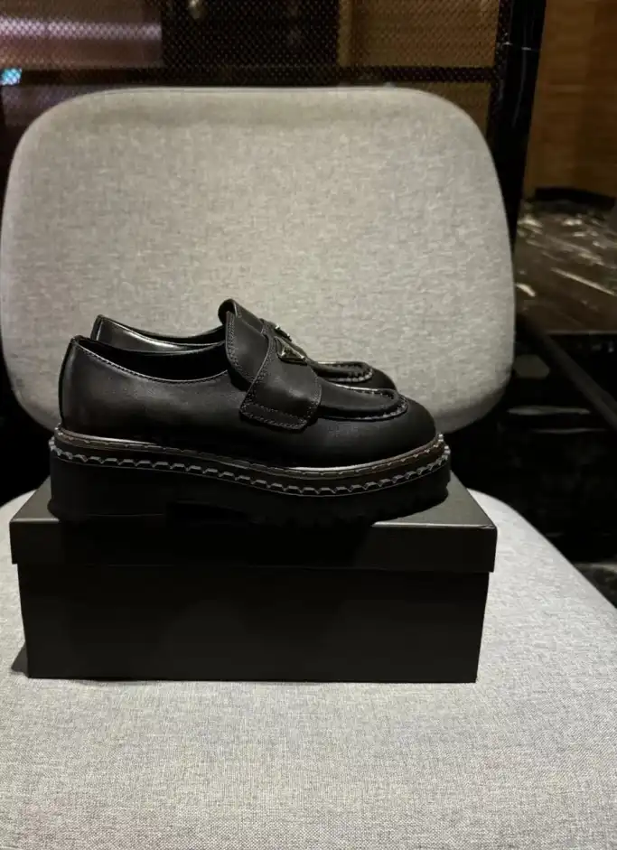 hype Prada Leather Shoes