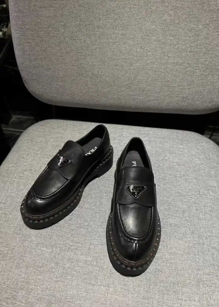 hype Prada Leather Shoes