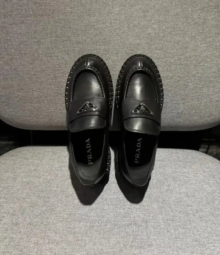 hype Prada Leather Shoes