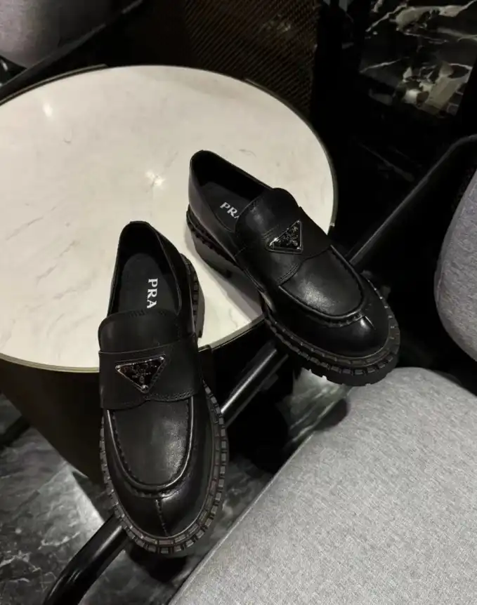 hype Prada Leather Shoes