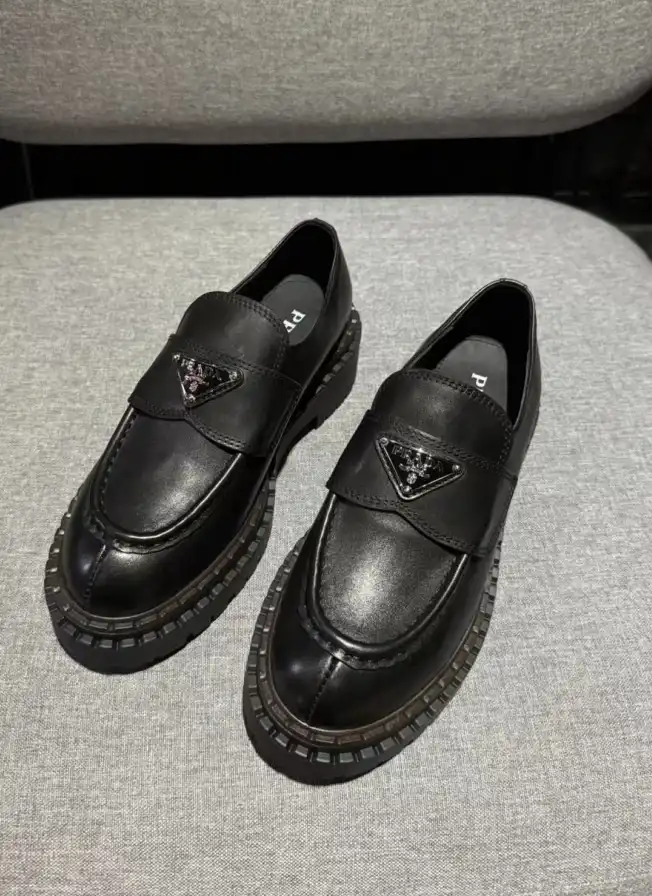 hype Prada Leather Shoes