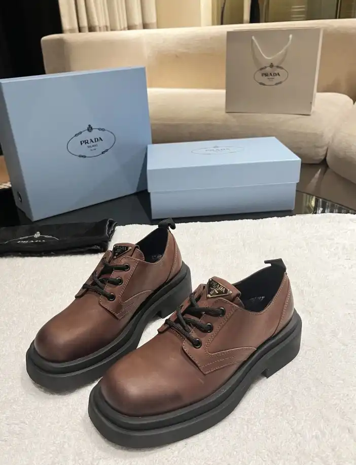 hype Prada Leather Shoes